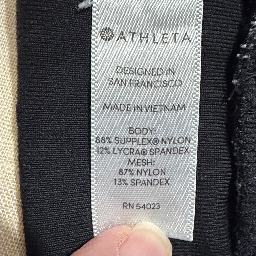Athleta Woman’s Black Joggers with White Stripe Accents, Size Large Petite. - Picture 10 of 15
